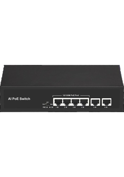 Ods 4port Poe 60w 2-uplink 10/100 Yönetilemez Switch 08ods-4p2u
