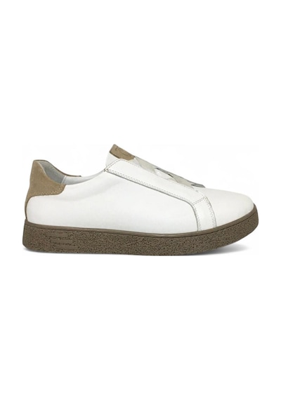 Catelli %100 Deri Tam Ortopedik Yumuşak İç Taban Erkek Kışlık Rahat Günlük Lastikli Sneaker Ayakkabı 40-44 Beyaz
