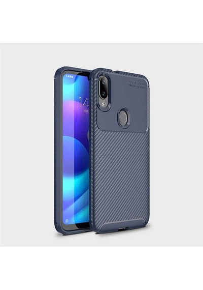 Xiaomi Mi Play Kılıf Zore Negro Silikon Kapak Lacivert