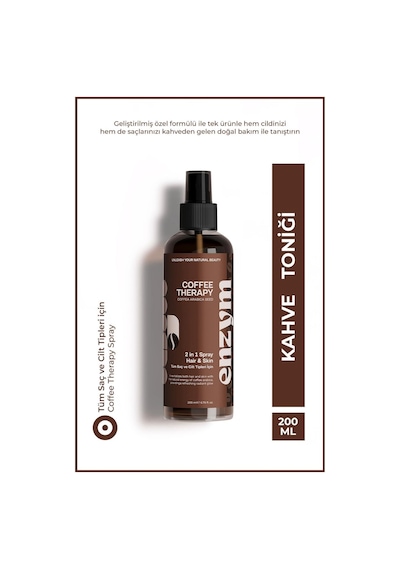Enzym Cosmetics Doğal Dökülme Karşıtı Kahve Saç Toniği 200 ML