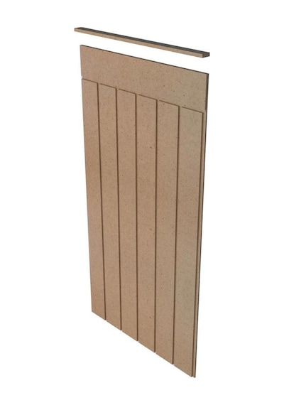 Dekoratif, Duvar Çıtası, Ahşap Duvar Paneli, Boyanabilir, Ham, Mdf, 54x103 1 Adet