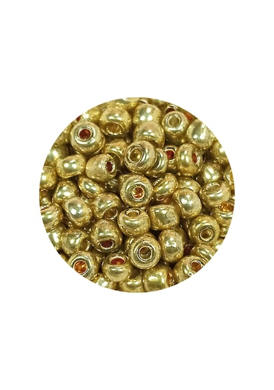 Dökme Cam Kum Boncuk Büyük Boy 6/0 4 Mm - 20 Gram - Altın - Bnc093