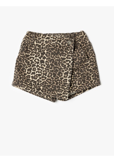 Koton Kot Şort Etek Leopar Desenli Kruvaze Düğme Detaylı Pamuklu Leopar Desenli 5wkg40096ad Leopar Koton Kot Şort Etek Leopar Desenli Kruvaze Düğme Detaylı Pamuklu Leopar Desenli 5wkg40096ad Leopar