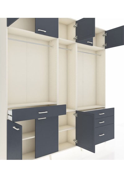 Arges Dolap 8 Raflı 4 Çekmeceli 3 Askılı 220x30x243 Aytaşı-antrasit/antrasit Antrasıt/antrasıt Arges Dolap 8 Raflı 4 Çekmeceli 3 Askılı 220x30x243 Aytaşı-antrasit/antrasit Antrasıt/antrasıt