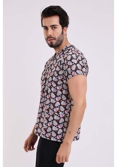Yarasa Kol Dijital Desenli Üst - 6532 Kuru Kafa-6955