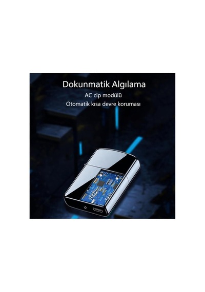 Valkyrie Çift Ark Plazma Şarjlı Çakmak Rüzgâr Geçirmez, Dokunmatik, Usb Şarjlı Mini Çok Renkli