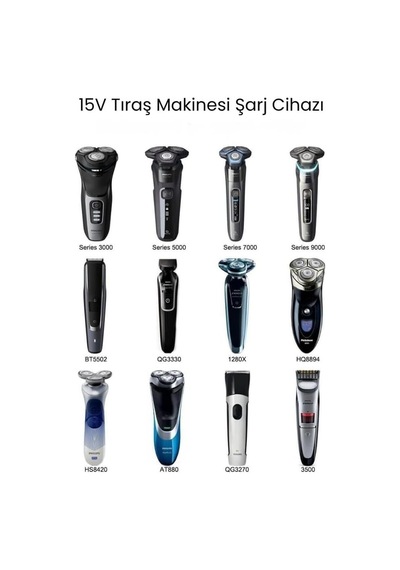 Philips Multigroom 7000 Serisi Mg7710, Mg7715, Mg7730, Mg7720 İle Uyumlu Erkek Bakım Seti Şarj Adaptörü