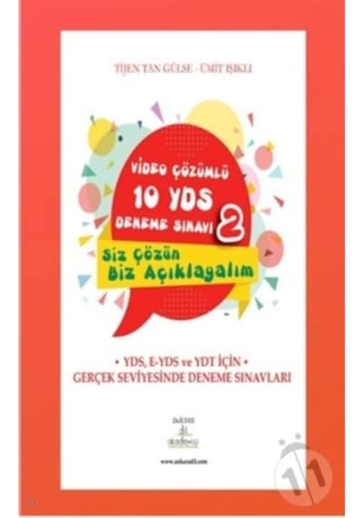 Video Çözümlü 10 YDS Deneme Sınavı 2  -  Siz Çözün Biz Açıklayalım  -  Tijen Tan Gülse  -  Ankara Dil Akademisi