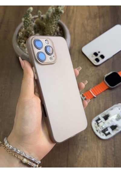 Apple iPhone 16 Pro Max Uyumlu Süper İnce Mat Ultra Thin Silikon Kılıf Çöl