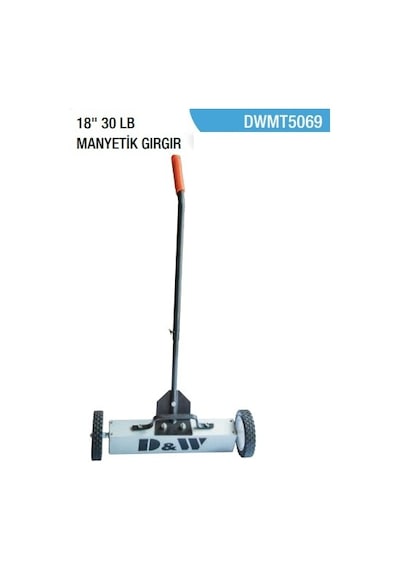 Dw Tekerli Metal Toplama 18'' 30 Lb Manyetik Mıknatıslı Gırgır