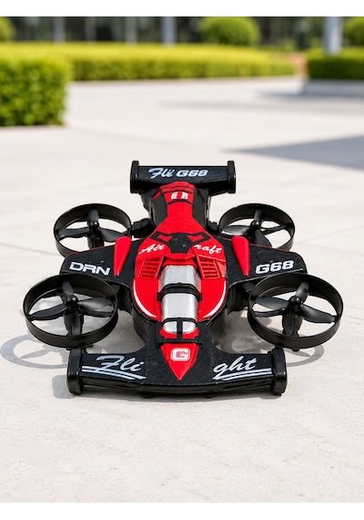 Uçan Araba Drone 4 Korumalı Pervaneli 360 Akrobatik Hareket Uzaktan Kumandalı Najmaddin Belirtilmemiş