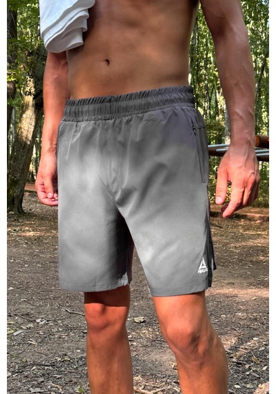 Flaw Fermuar Cepli Sportif Şort Füme Füme