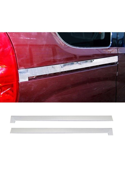 Opel Combo 2011-2018 Arası Krom Sürgü Nikelajı 2 Pcs P.çelik