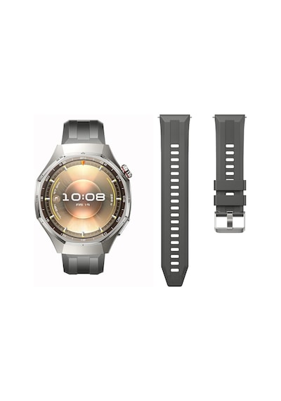 Sneezy Huawei Watch Gt6 Pro 46mm İle Uyumlu Spor Silikon Metal Tokalı Soft Saat Kordonu
