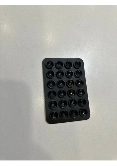 Vakum Telefon Tutucu Öpücük Silikon ,Siyah-Siyah