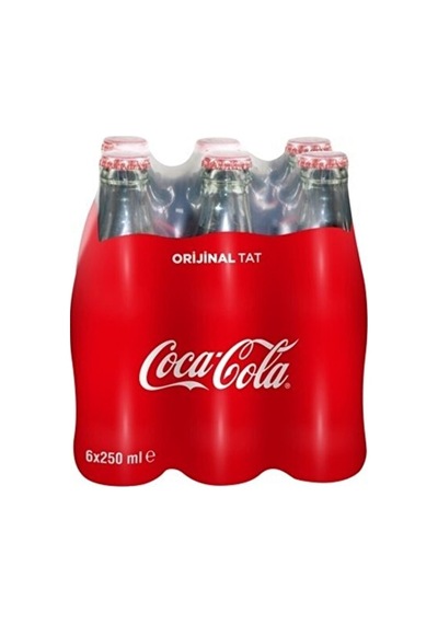 Coca Cola Cam Şişe Kola 250 Ml 6'lı