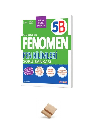 Fenomen 5. Sınıf Maarif 5b Fen Bilimleri Soru Bankası + Telefon Standı