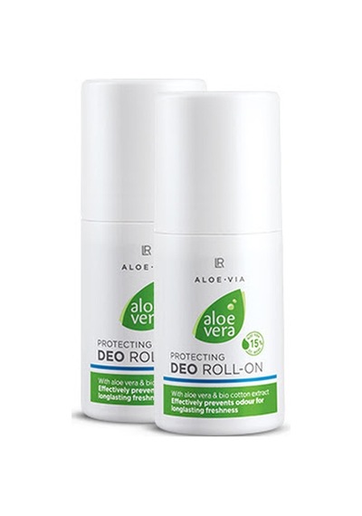LR Aloe-Via Aloe Vera Doğal Unisex Roll-On Deodorant 50 ML x 2