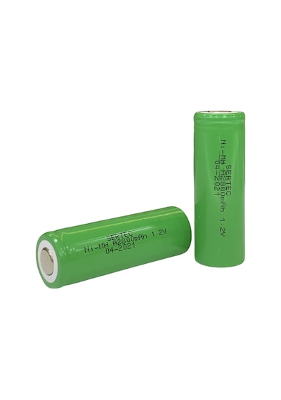 Sertec - 1.2v 2800 Mah - A Size - Ni-mh Şarjlı Pil - Başsız / Flat Head