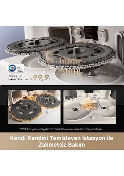 Dreame L40S Pro Ultra 19.000 Pa Emiş Gücü Robot Süpürge Beyaz
