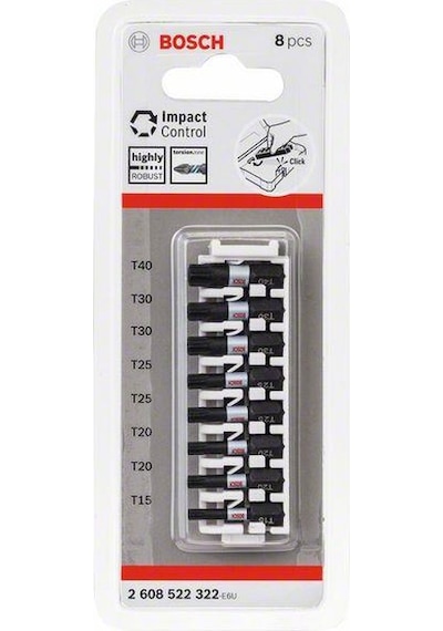 Bosch Impact Control Vidalama Ucu Paketi 8 Parça - 2608522322