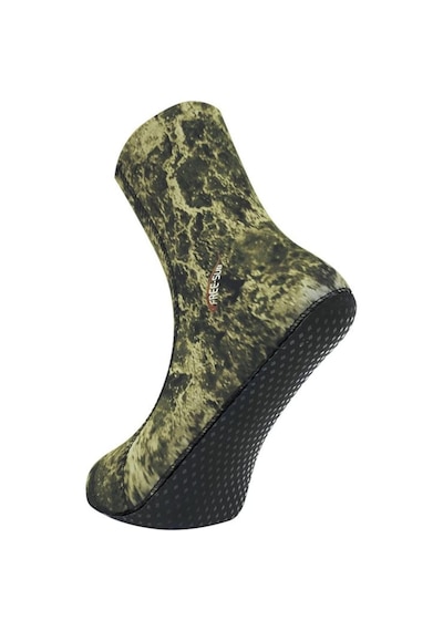 Free-Sub 3Mm Opencell Expert Green Kamuflaj Tabanlı Dalış Çorabı (489036320) Kamuflaj