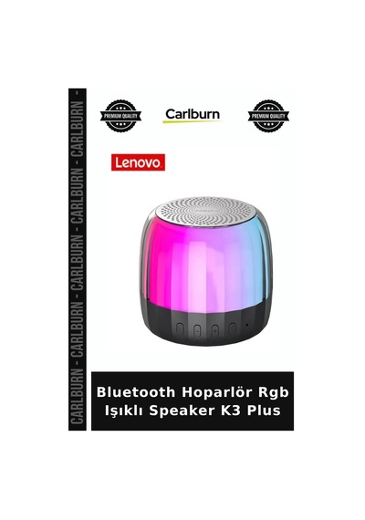 Premium Bluetooth Hoparlör Rgb Işıklı Speaker K3 Plus Müzik Cihaz Akustik
