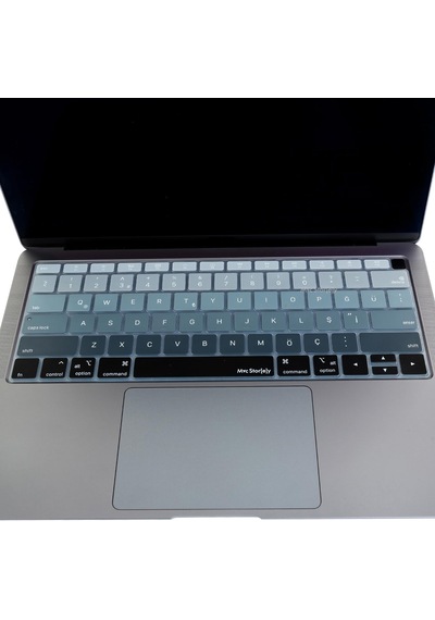 Türkçe Q Klavye Koruyucu Macbook Air 13 A1932 A2179 A2337 M1 Uyumlu Us Amerikan Düz Enter Ans