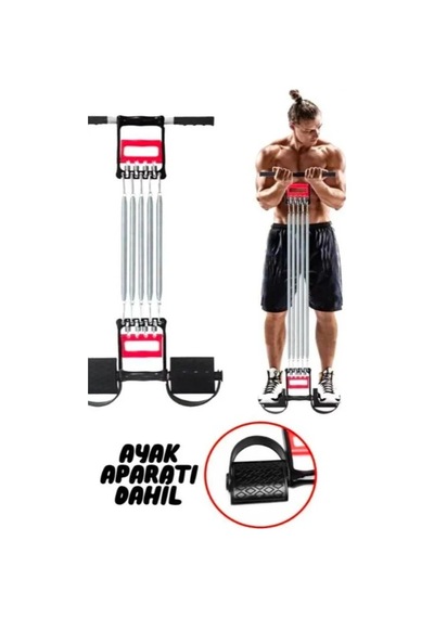 River World Göğüs Ayak Ve El İçin 3'ü 1 Arada Fitness Yayı Çok Renkli
