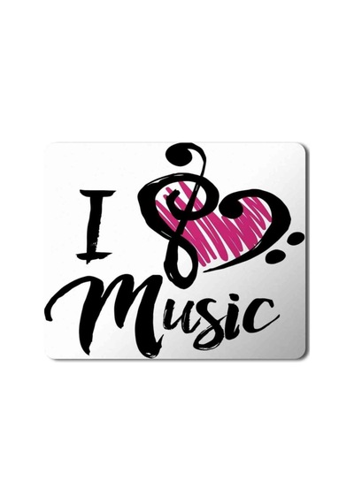 I Love Music Mouse Pad Mousepad
