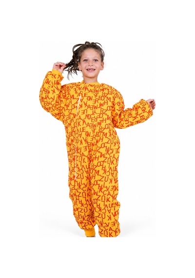 Babyhola 2.5 Tog Yorgan Gerektirmeyen Kalın Elyaf Dolgulu Çocuk Uyku Tulumu Pamuk Astarlı Unisex 6020 Turuncu