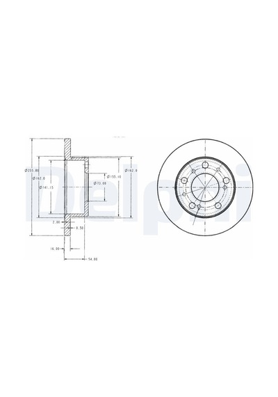 Fren Disk - Fiat Ducato, Talento - Delphı-bg2253