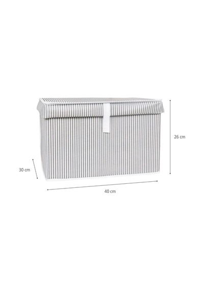 Hueva Home Çok Amaçlı Kutu Mini - Gri 40x30x26 Kumaş Gri 40 X 30 Tr Diğer