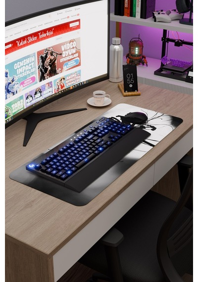 Higanbana Kaymaz Dikişli Kauçuk Oyuncu Mousepad V4 - 70x30 Xl Gaming Mouse Pad Fare Altlığı