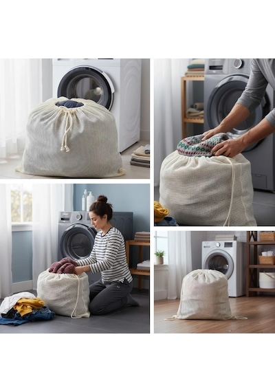Ultra Dayanıklı Nefes Alabilir 120 X 150 Cm Çamaşır Koruma Filesi Sarı