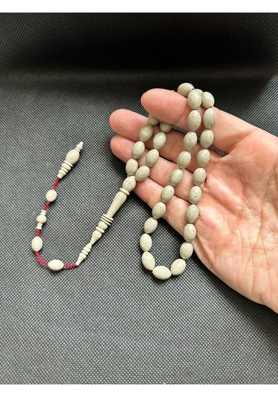 Koryan Mermer Tesbih Halkalı İmame Yusuf Erden Usta İşçilikli Erkek Sertifikalı Kişiye Özel İsim Ks1770