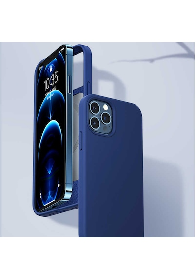 Benks Apple Uyumlu iPhone 12 Pro Kılıf Benks Magsafe Magnetic MFI Certified Silikon Kapak ZORE-216413