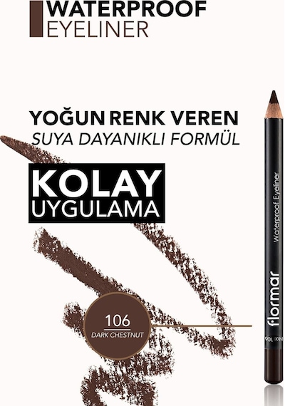 Flormar Suya Dayanaklı Göz Kalemi - Koyu Kahverengi Waterproof