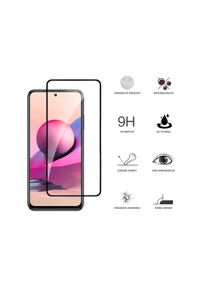Xiaomi Redmi Note 11 Pro İle Uyumlu Ekran Koruyucu Uçtan Kenara Tam Kapsama Dayanıklı Temperli Kırılmaz Cam Koruma