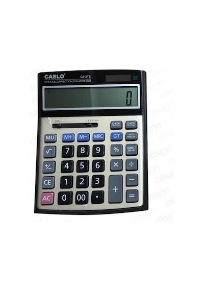 Caslo CS-2TS Lüks Seri Masaüstü 12 Hane Hesap Makinesi