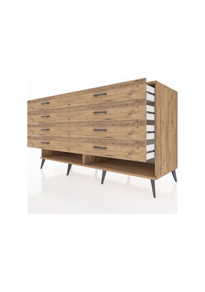 Kronos Konsol 8 Çekmeceli 176x59x99 Çam-çam Çam-çam
