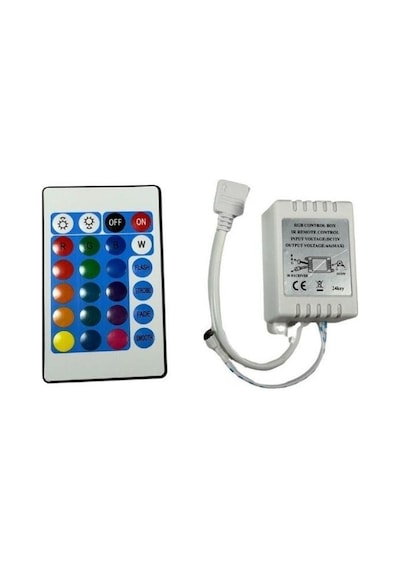 Ir Kumandalı Rgb Şerit Led Set 5050 Ledli 3çipli 5metre Silikonlu 5 METRE
