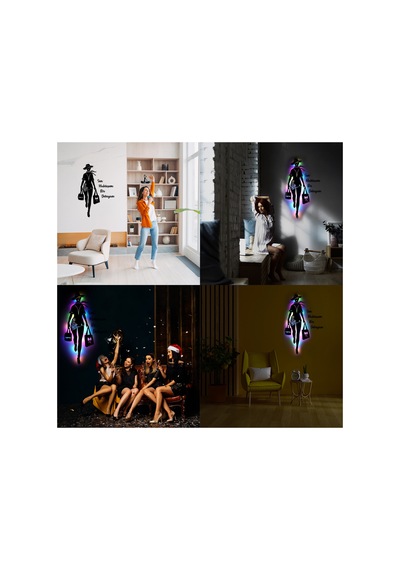 Led Işıklı Kişiselleştirilebilir Kadın Temalı Tablo Fiona Dekoratif Gece Lambası Çok Renkli - 737246130 Led Işıklı Kişiselleştirilebilir Kadın Temalı Tablo Fiona Dekoratif Gece Lambası Çok Renkli - 737246130