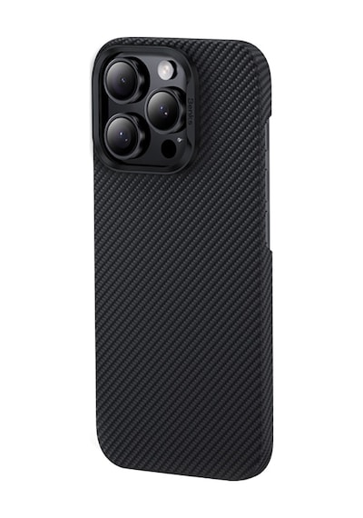 Apple Uyumlu iPhone 16 Pro Kılıf Benks M-safe Metal Kamera Çerçeveli Magnetik Armorair 600d Kevlar Fiber Siyah Siyah