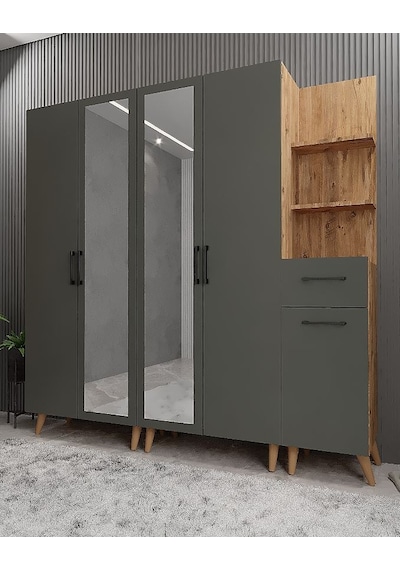 Açelya Portmanto Vestiyer Ayakkabılık Çf M1 200cm Montaj Dahil