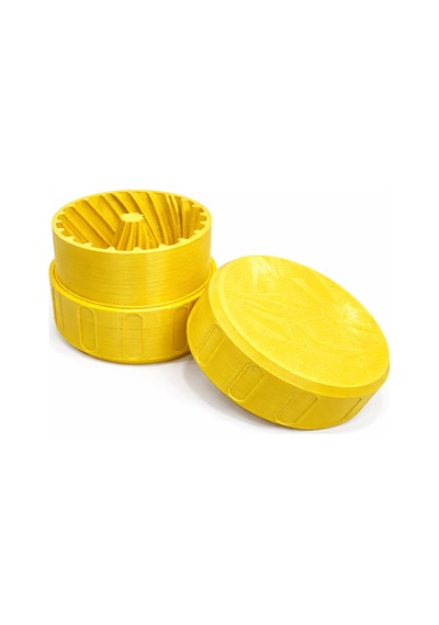 Baharat Öğütücü Grinder - 3d Baskı, Mıknatıslı Kapaklı Sarı