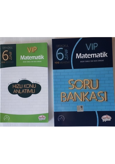 6.Sınıf Matematik Konu Anlatımlı Sorulu + Soru Bankası 2 Kitap