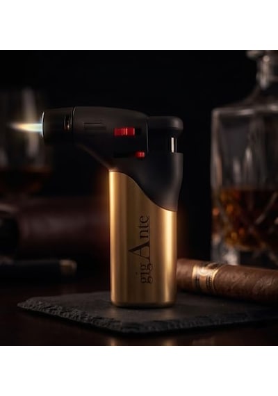Gigante Premium Pürmüz Çakmak - Viski&amp Kokteyl Tütsüleme,mutfak&amp Hobi Alevli Torch Diğer