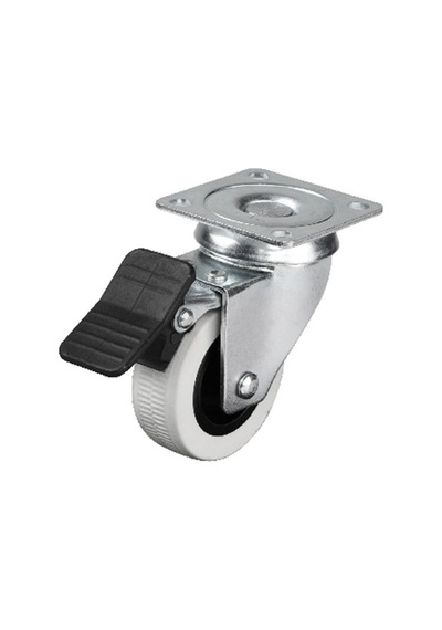 Hts 334 - 50x20 Mm Çift Bilyalı Tablalı Frenli Teker 4 Adet
