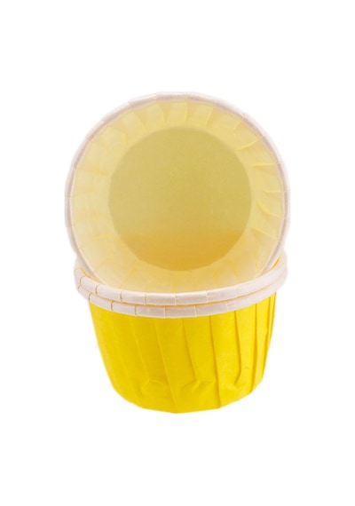 Cupcake Kalıbı Orta Boy Düz Renk 50x39 Mm 50 Adet Sarı